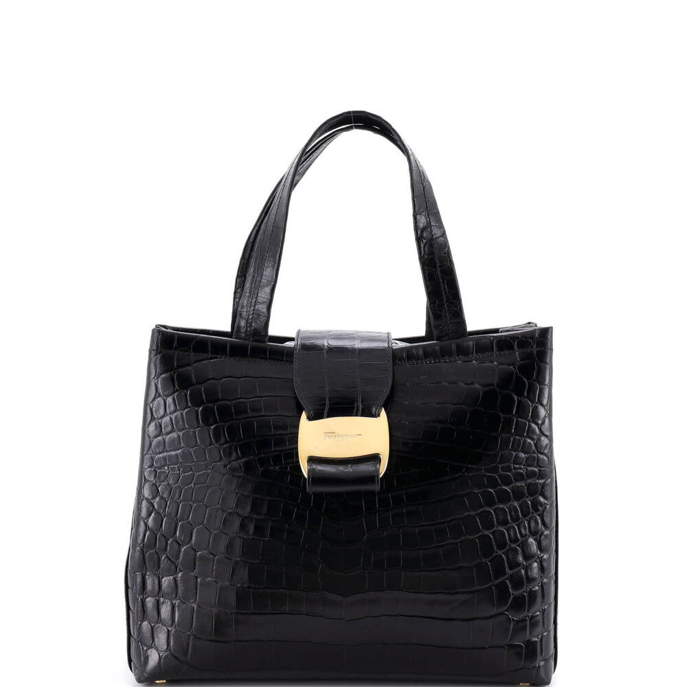 Salvatore Ferragamo Small Convertible Vara Bow Tote